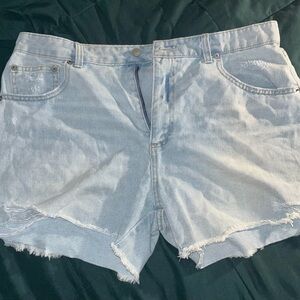 Light Blue Denim Women's Shorts